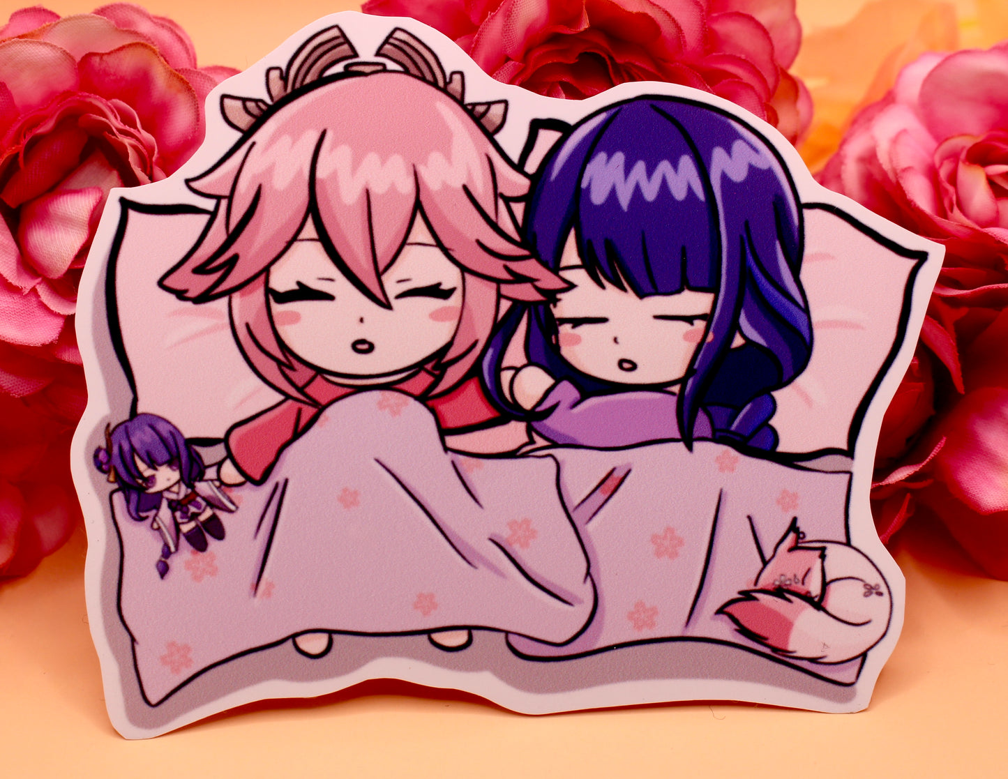 Sleepy Yae and Raiden Sticker