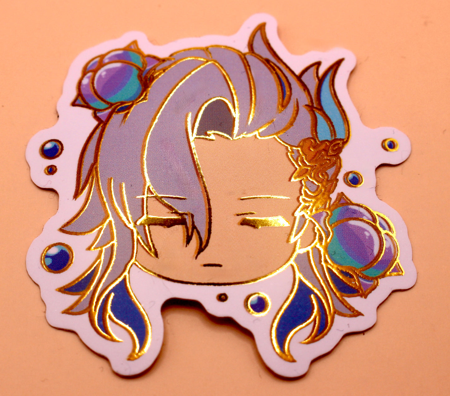 Neuvillette Gold Foil Sticker