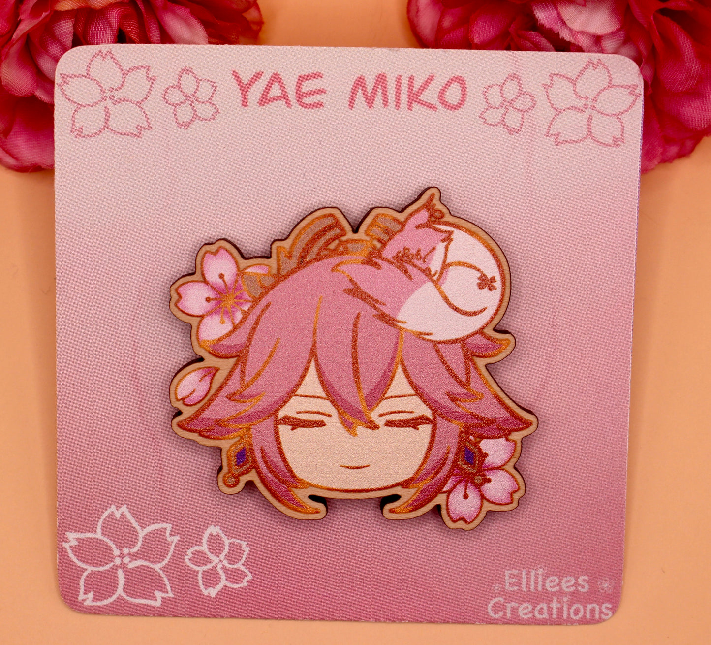Yae Miko Wooden Pin