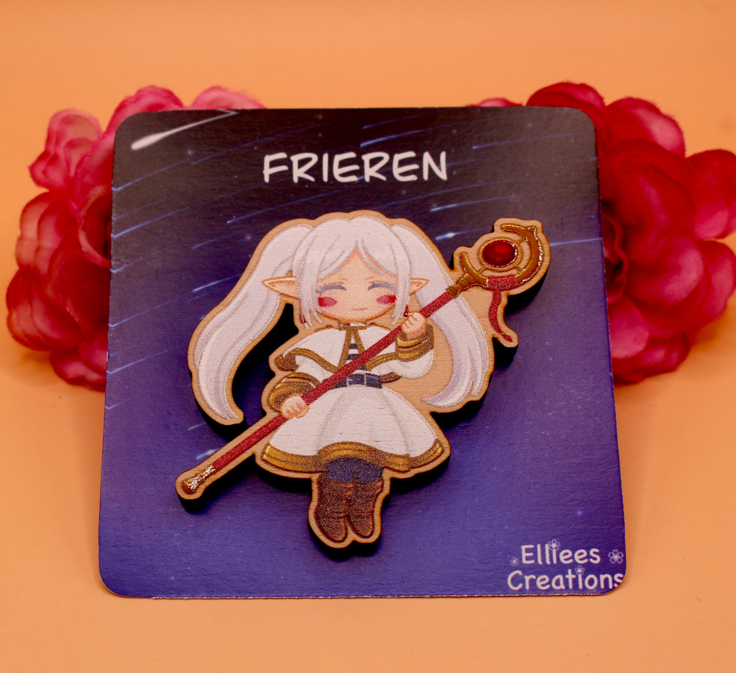 Frieren Wooden Gloss Pin