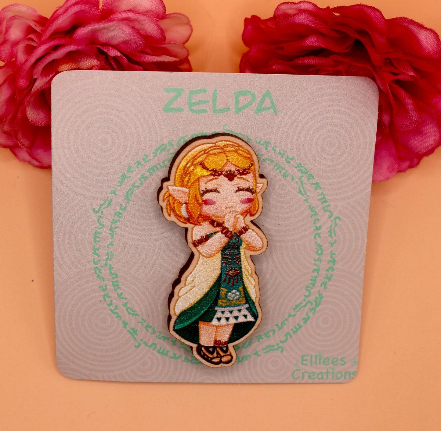 Zelda Wooden Gloss Pin
