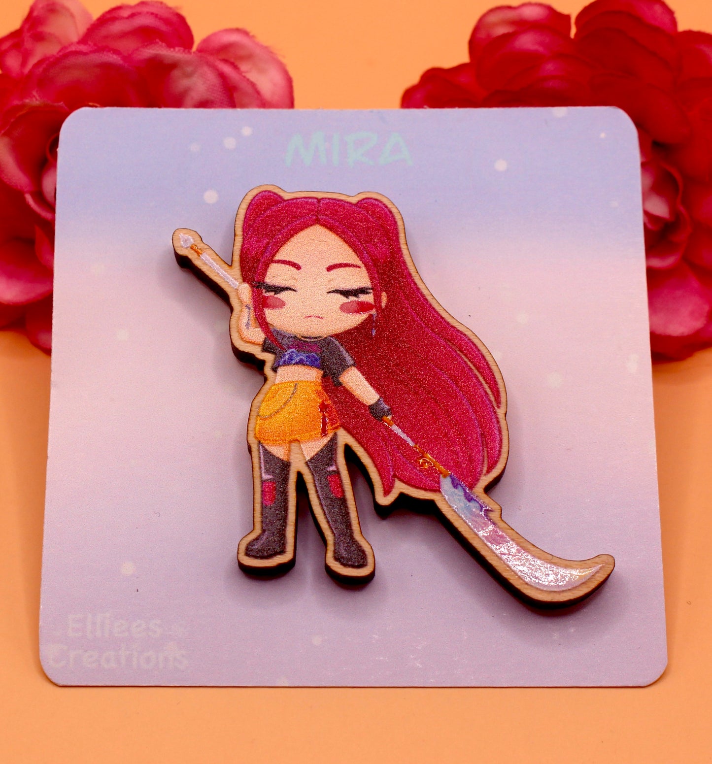 Mira Wooden Gloss Pin