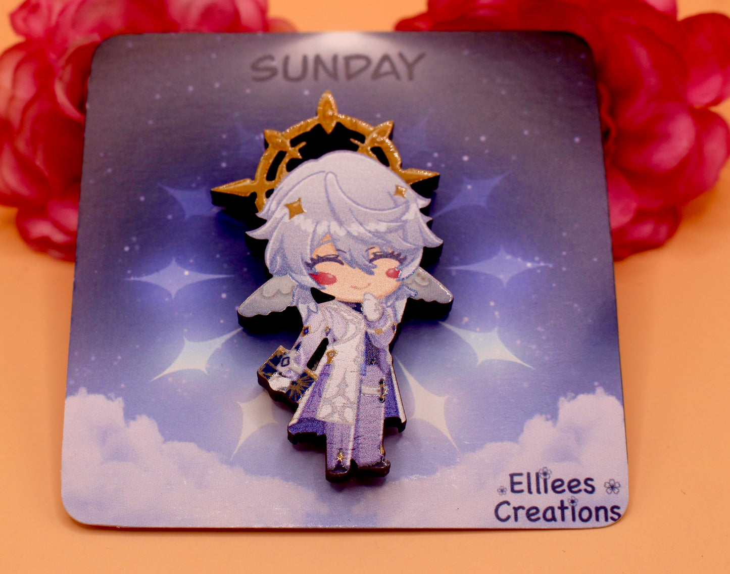 Sunday Wooden Gloss Pin