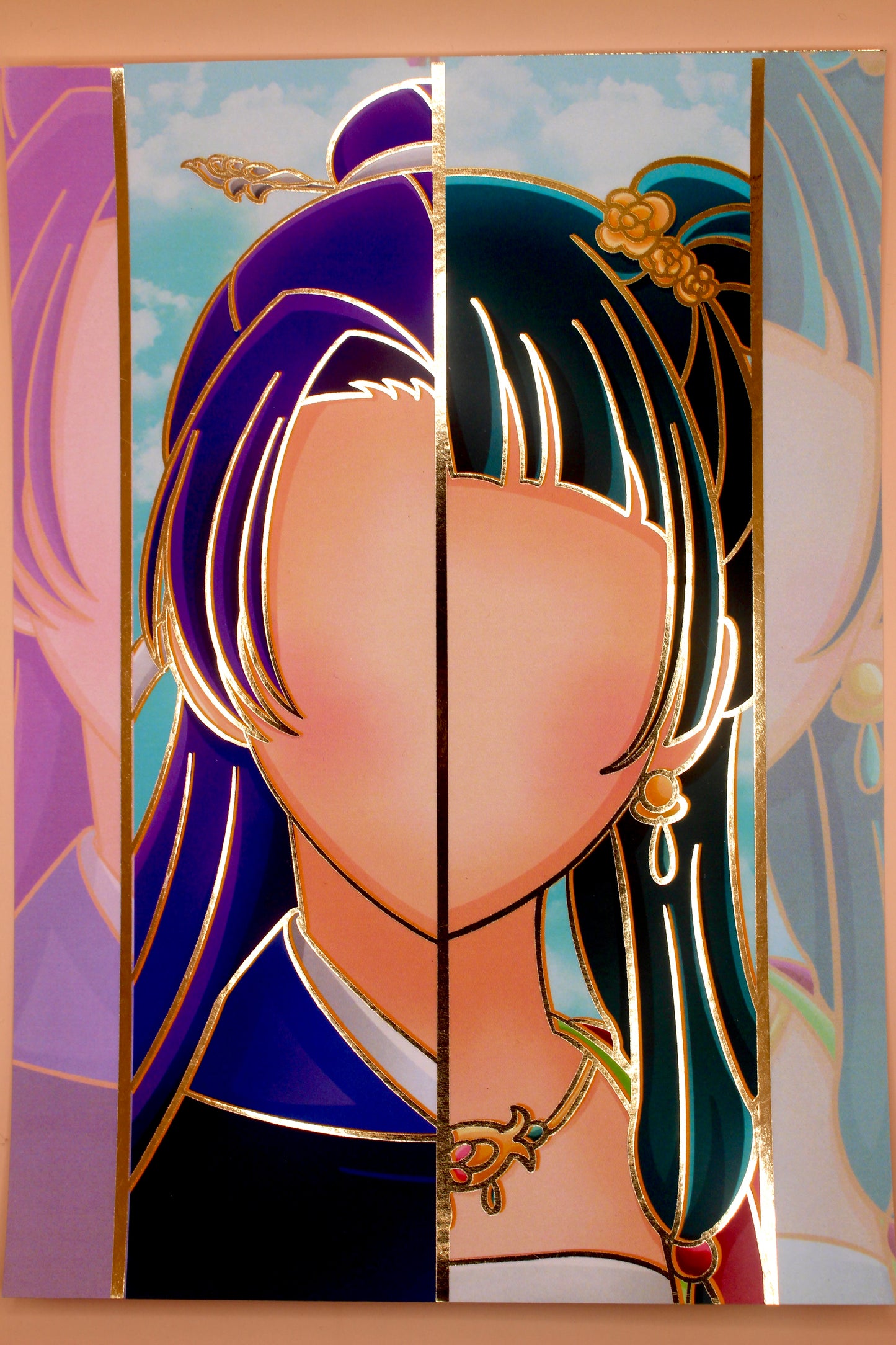 A5 Jinshi and Mao Mao Foil Print