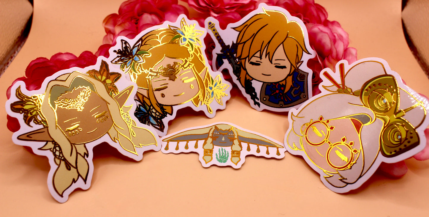 Tears Of the kingdom Set: Gold Foil Stickers