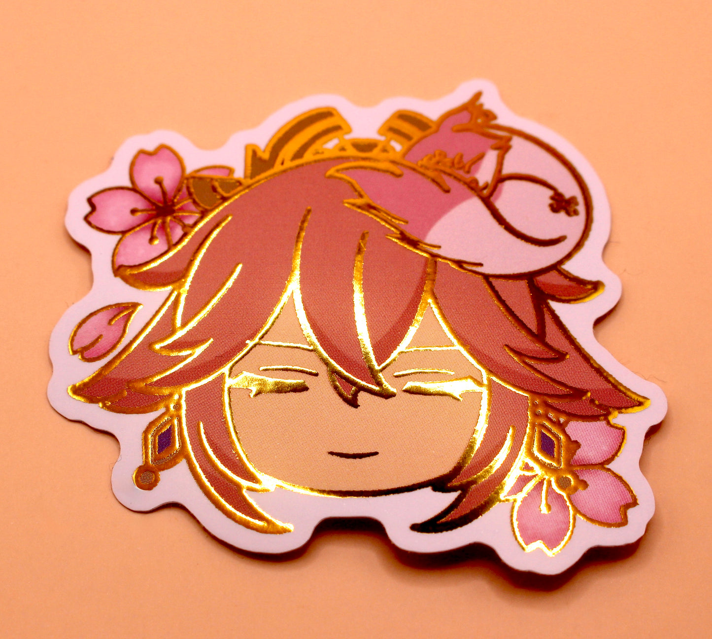 Yae Miko Gold Foil Sticker