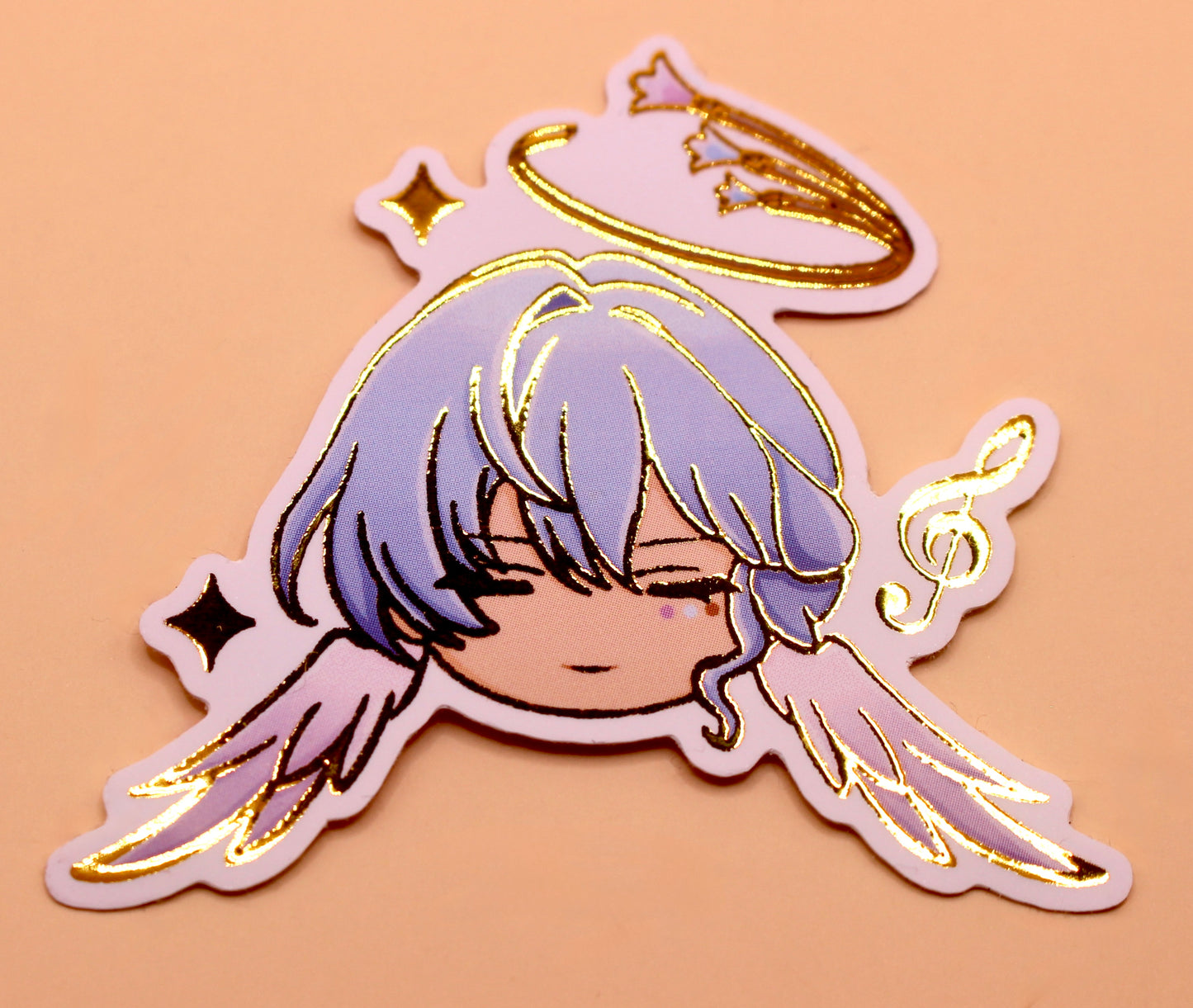 Robin Gold Foil Sticker