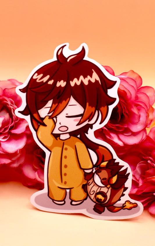 Sleepy Zhongli Sticker