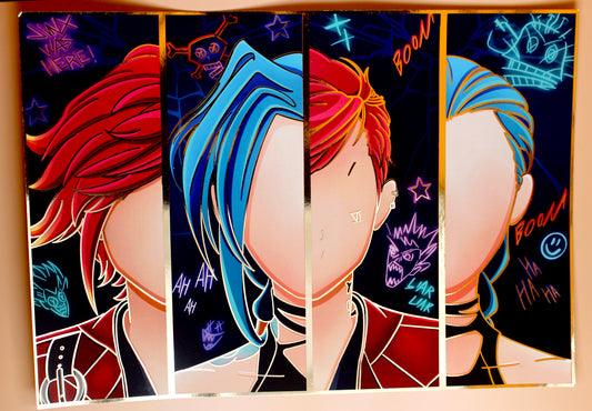 Jinx And VI Foil Print