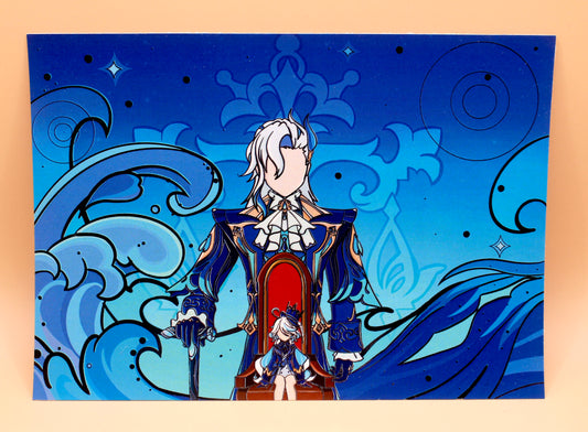 Neuvillette and Furina Foil Print