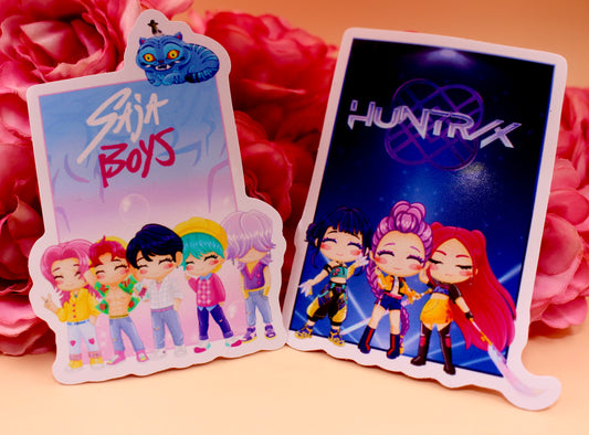 Huntrix And Saja Boys Stickers