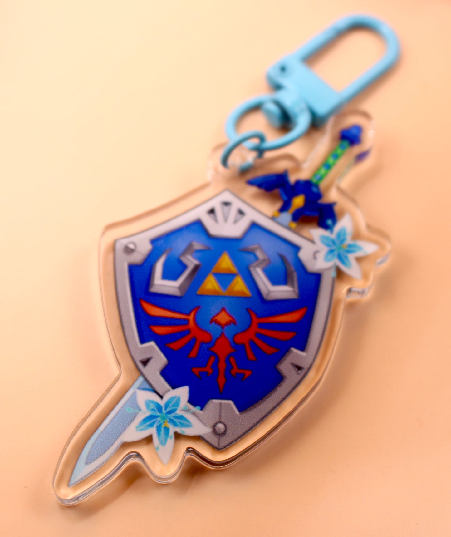 Hylian Shield Double Sided Acrylic Keychain