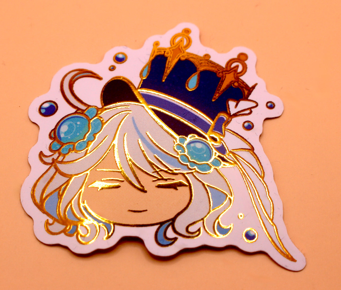 Furina Gold Foil Sticker