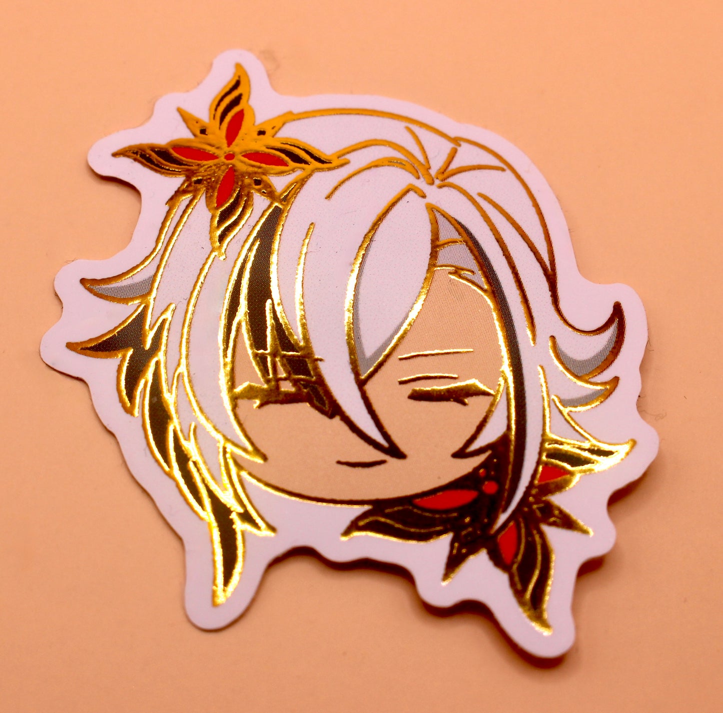 Arlecchino Gold Foil Sticker