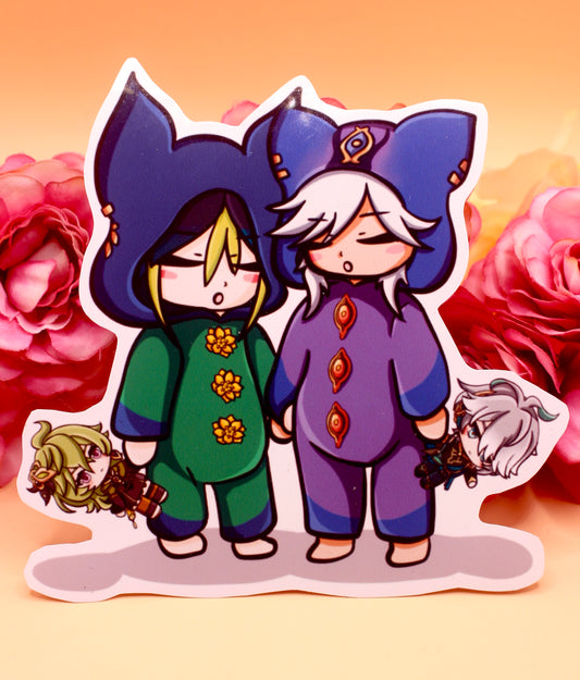 Sleepy Tighnari And Cyno Sticker