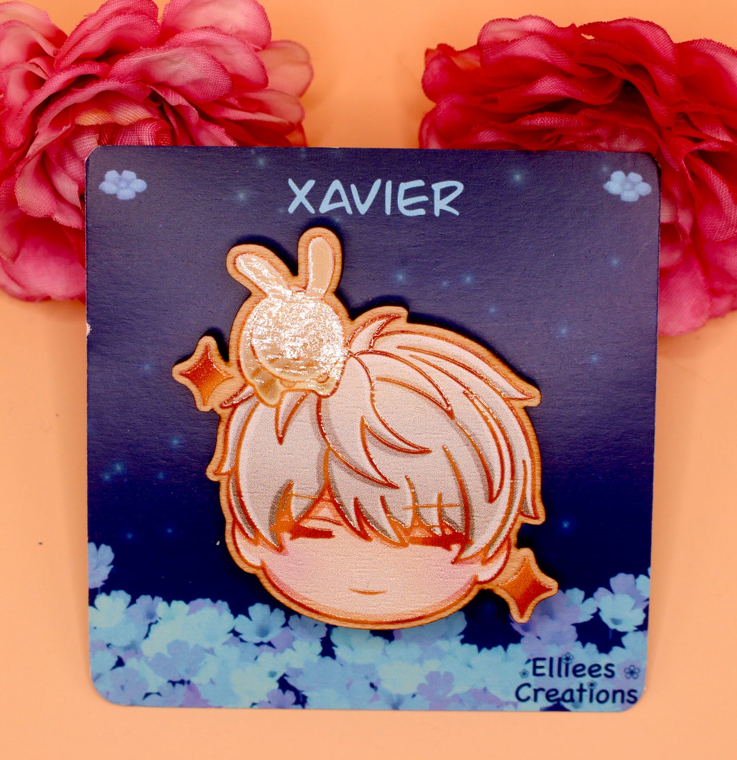 Xavier Wooden Gloss Pin