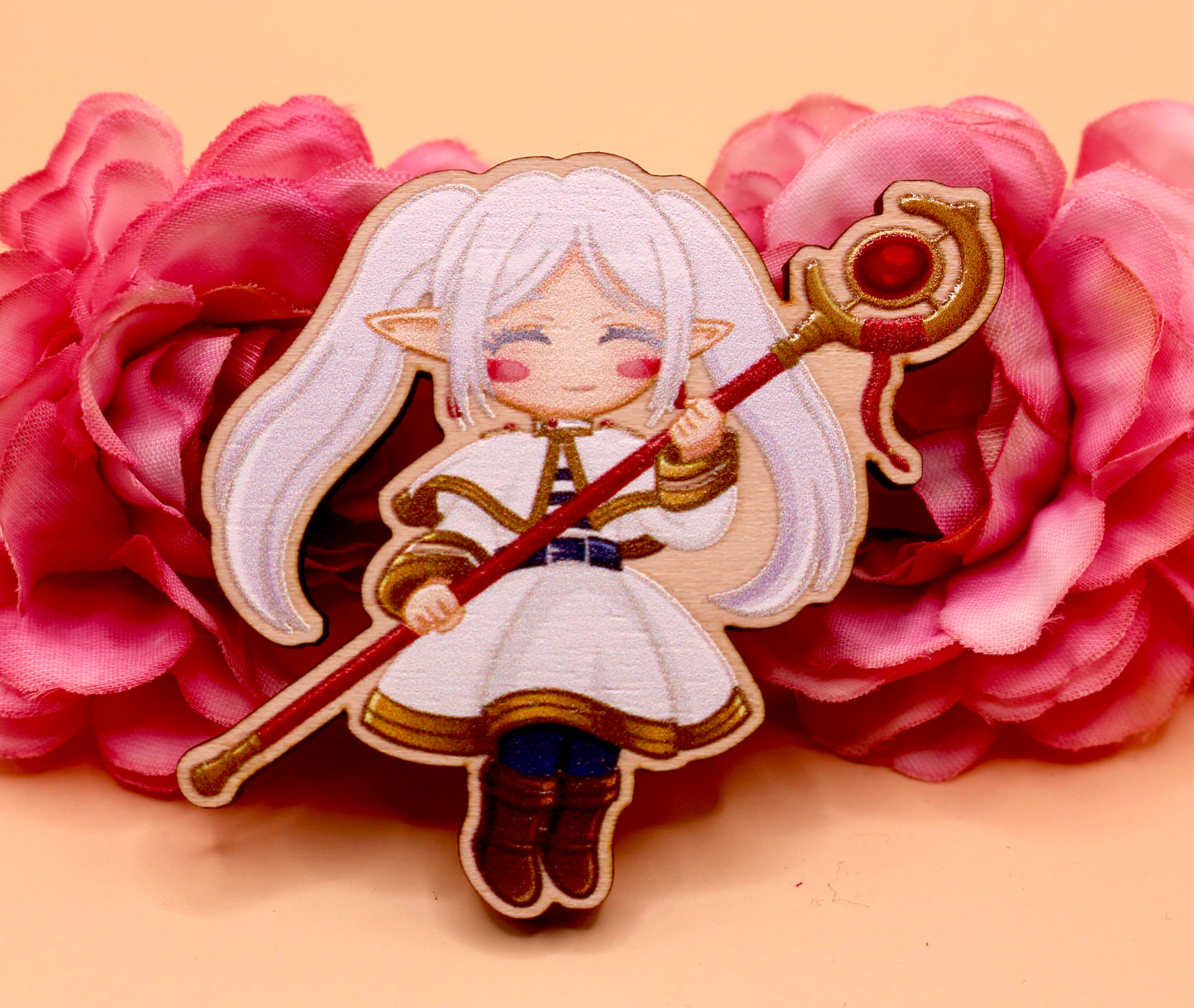 Frieren Wooden Gloss Pin