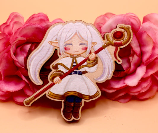 Frieren Wooden Gloss Pin