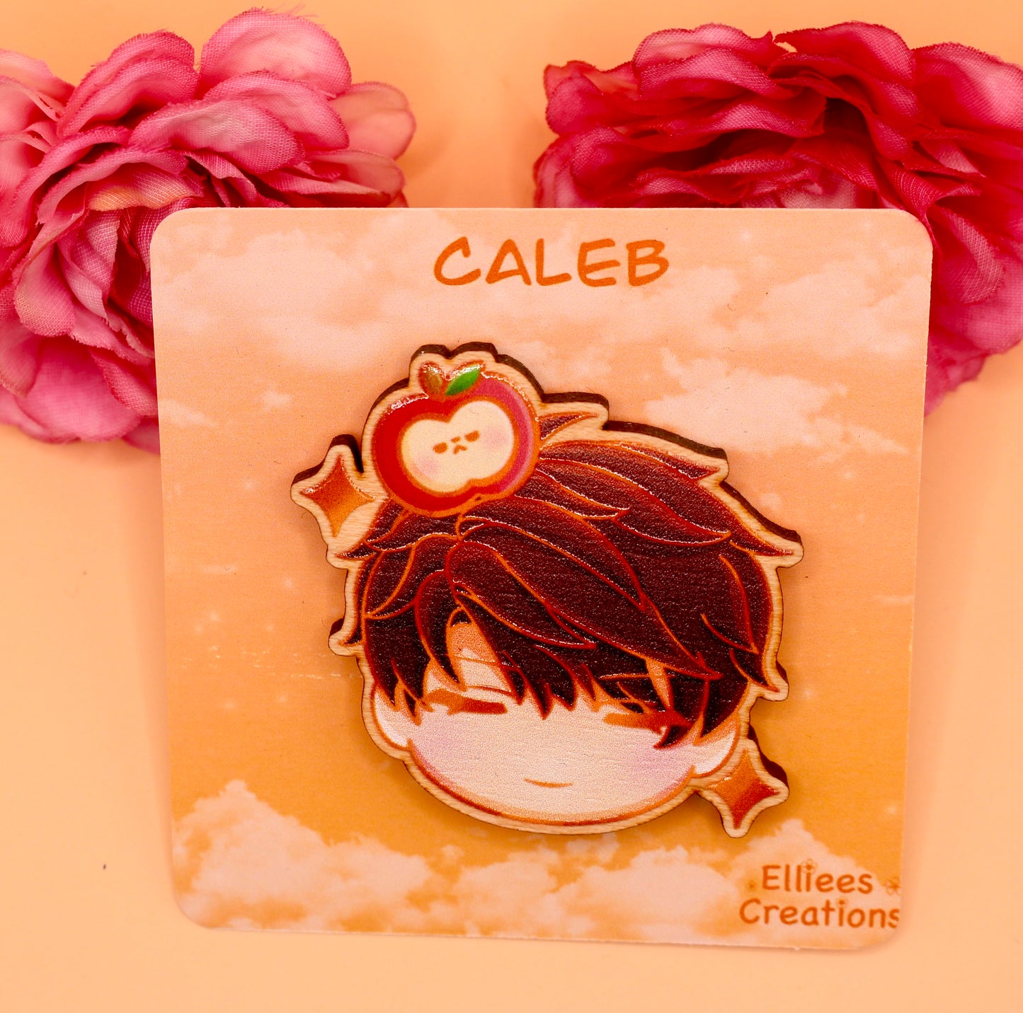 Caleb Wooden Gloss Pin