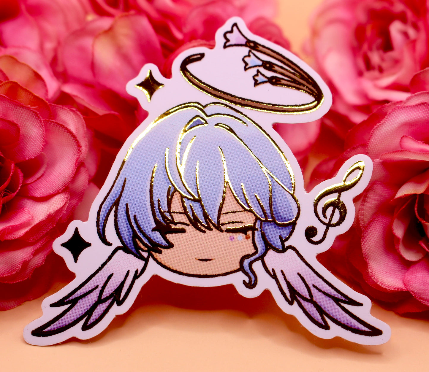 Robin Gold Foil Sticker