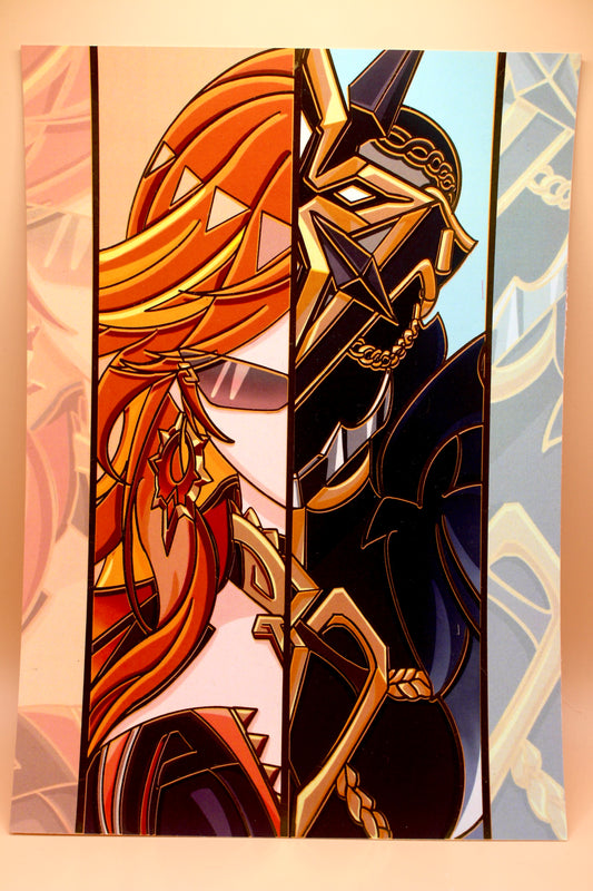 A5 Mavuika and Capitano Foil Print