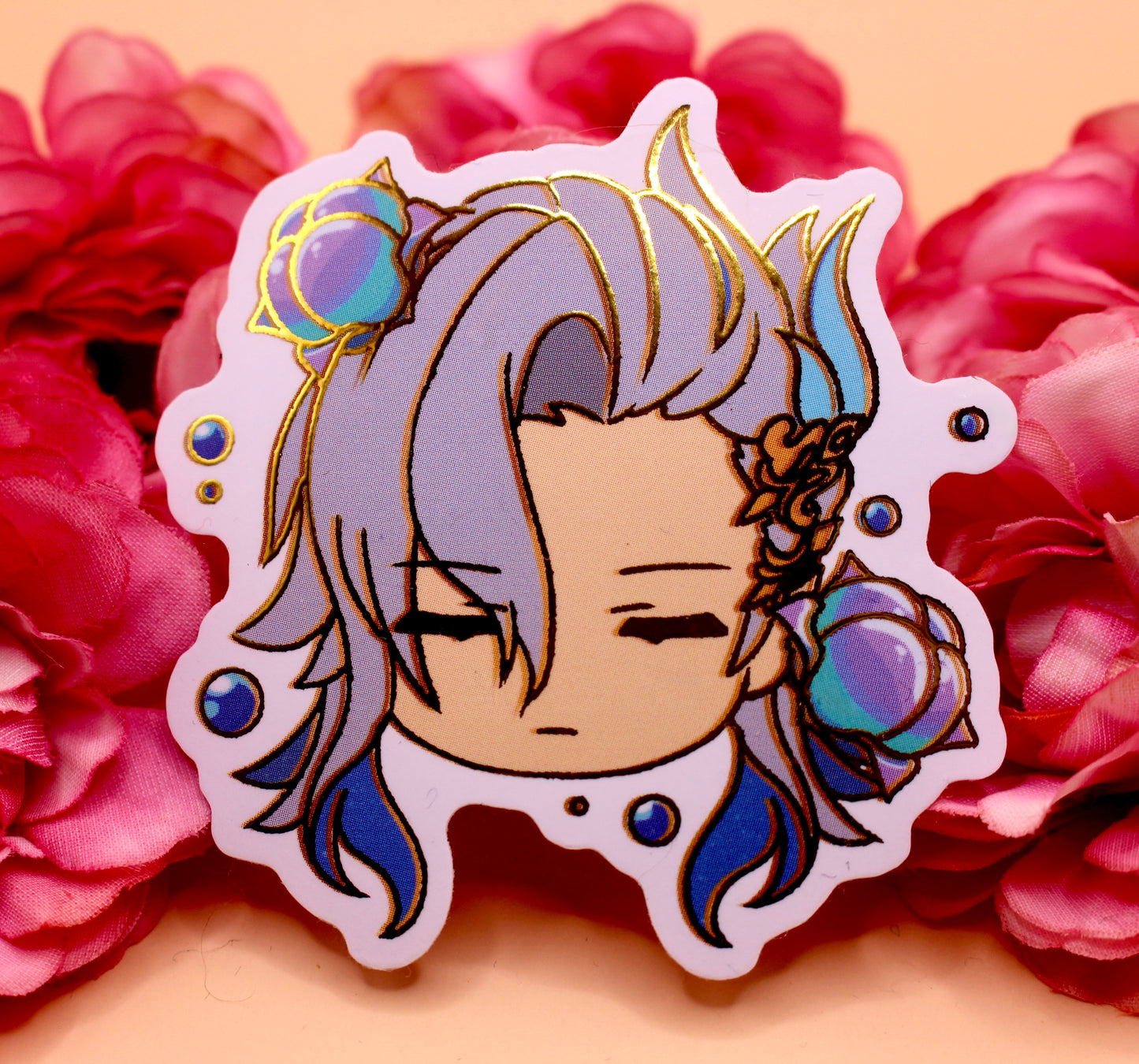 Neuvillette Gold Foil Sticker