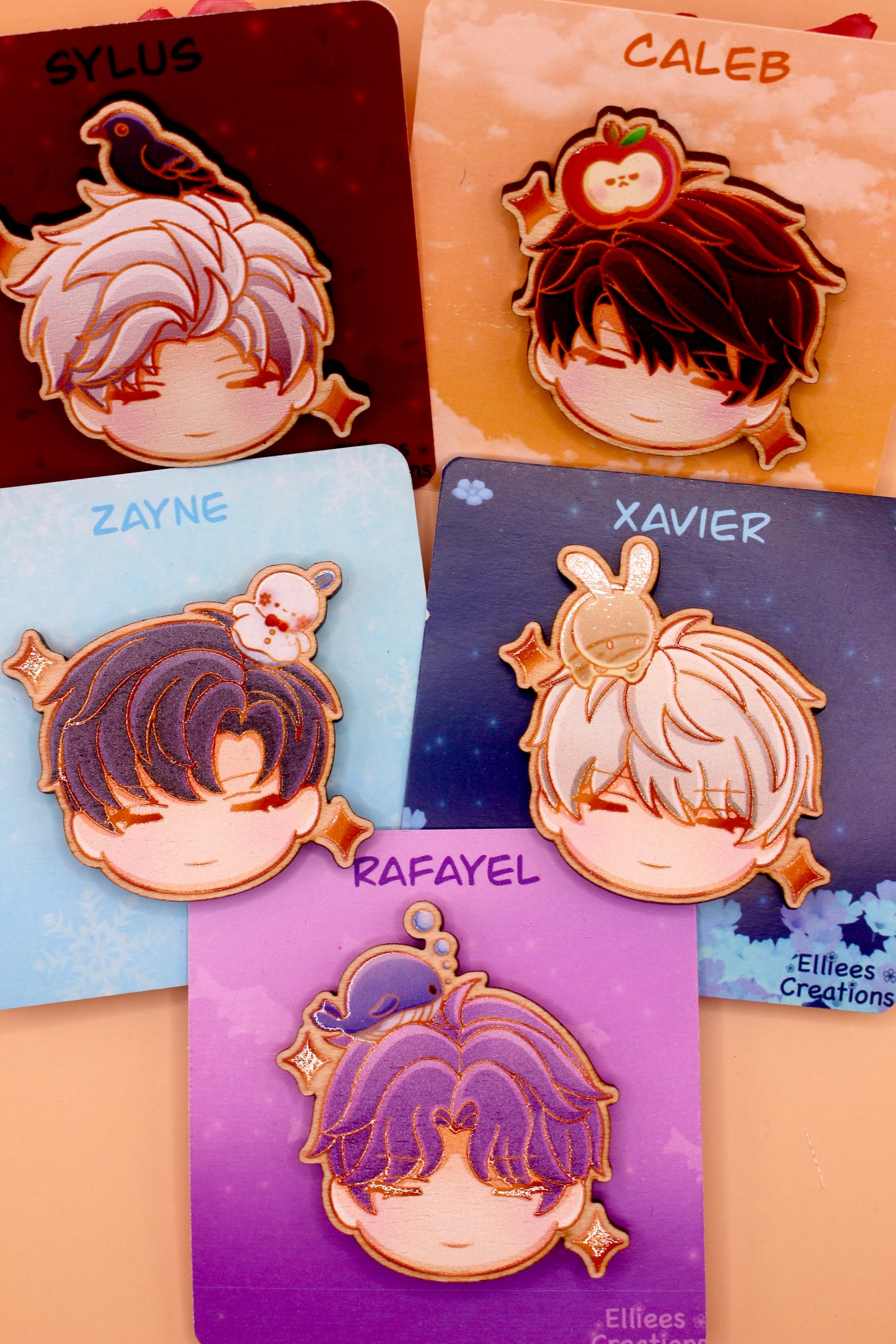 LADS Set Wooden Gloss Pins