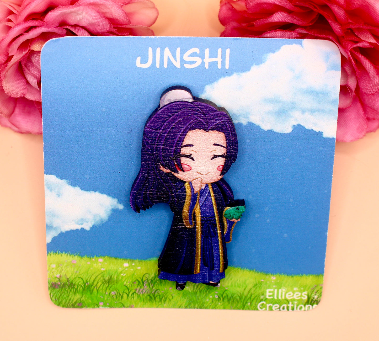 Jinshi Wooden Gloss Pin