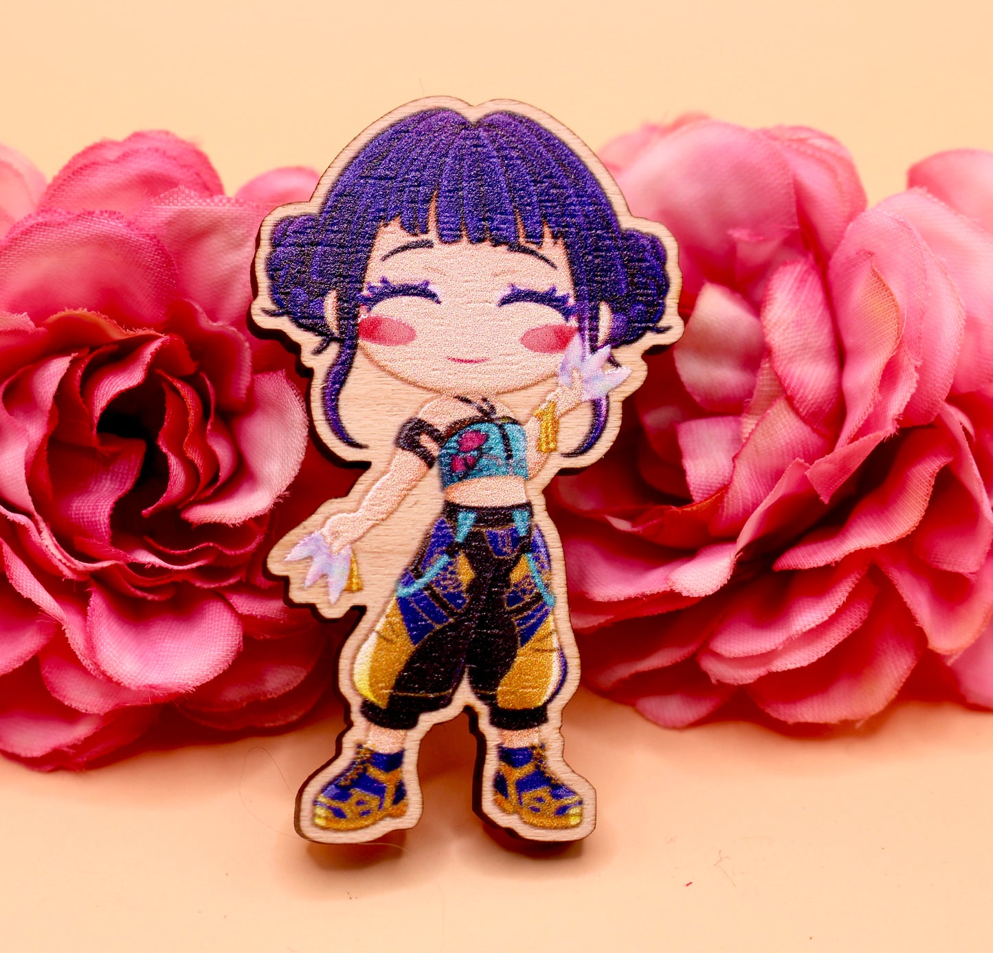 Zoe Wooden Gloss Pin