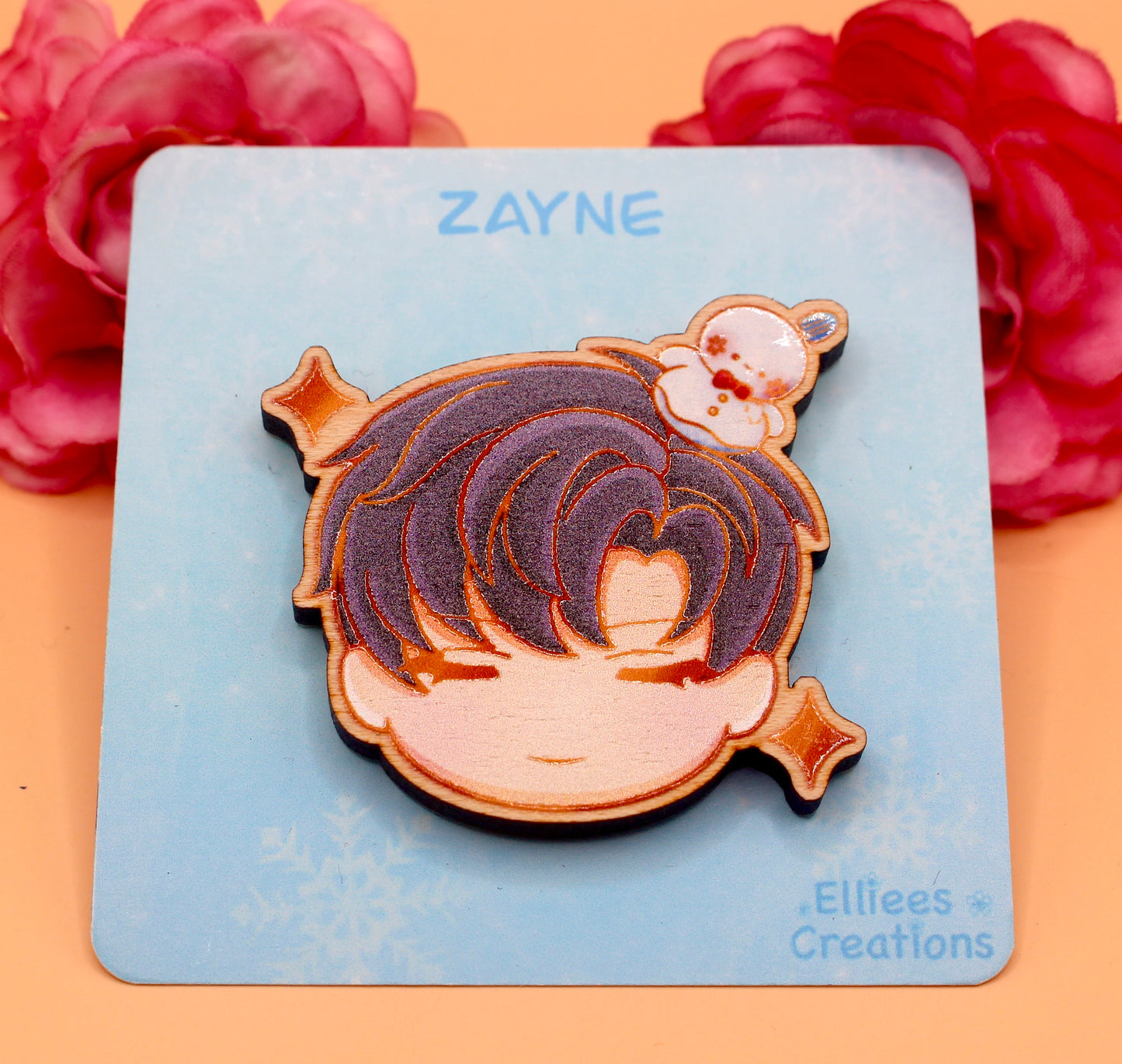 Zayne Wooden Gloss Pin