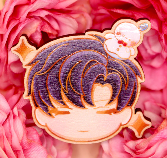 Zayne Wooden Gloss Pin