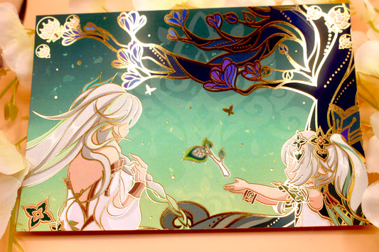 Rukkhadevata and Nahida Foil Print