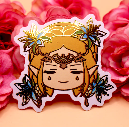 Zelda Gold Foil Sticker