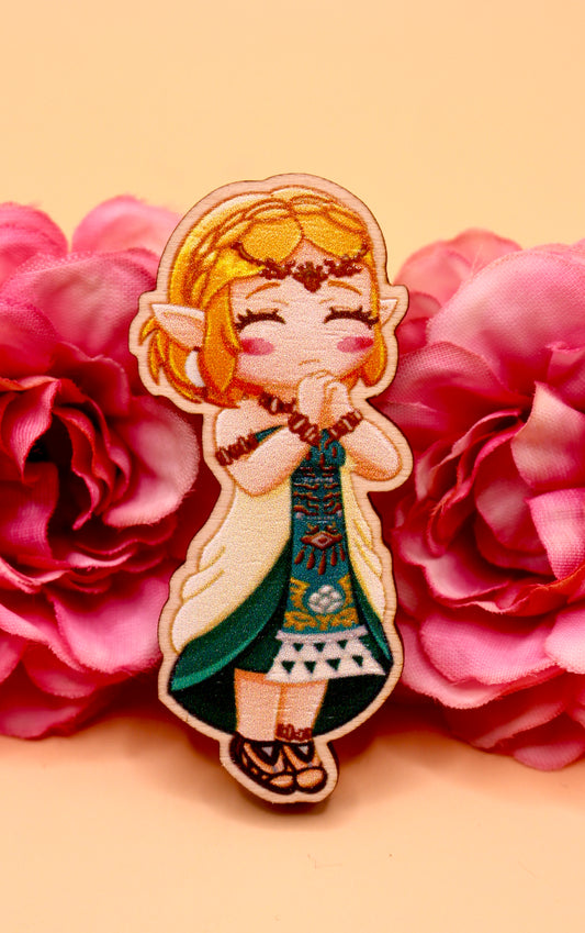 Zelda Wooden Gloss Pin