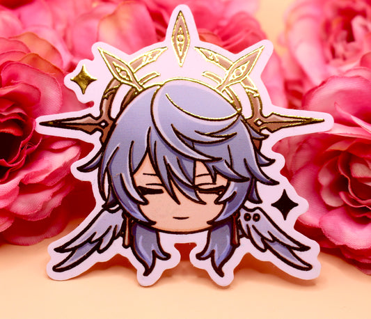 Sunday Gold Foil Sticker