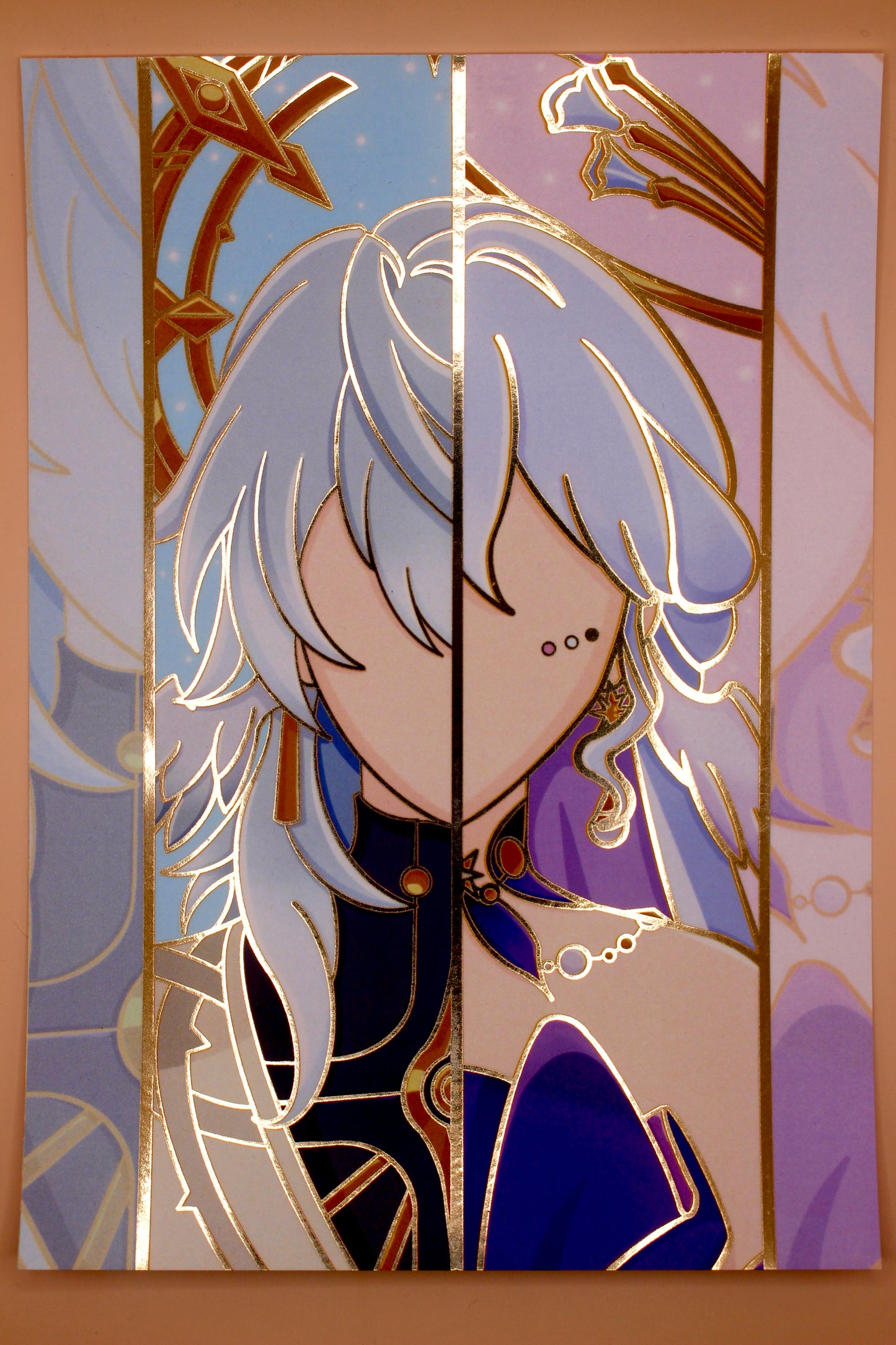 A5 Sunday and Robin Foil Print