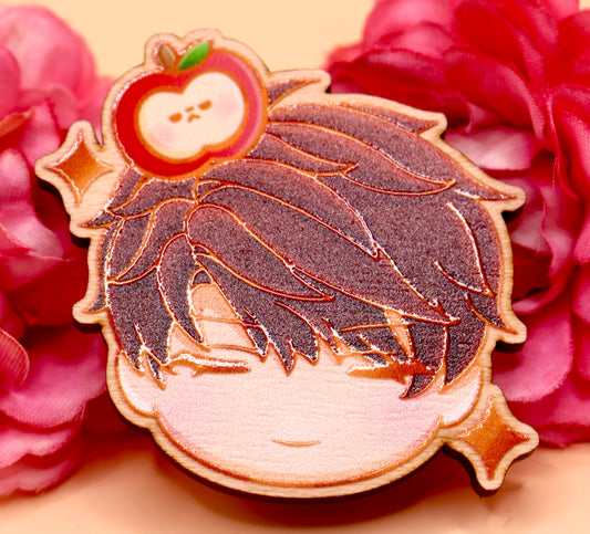 Caleb Wooden Gloss Pin