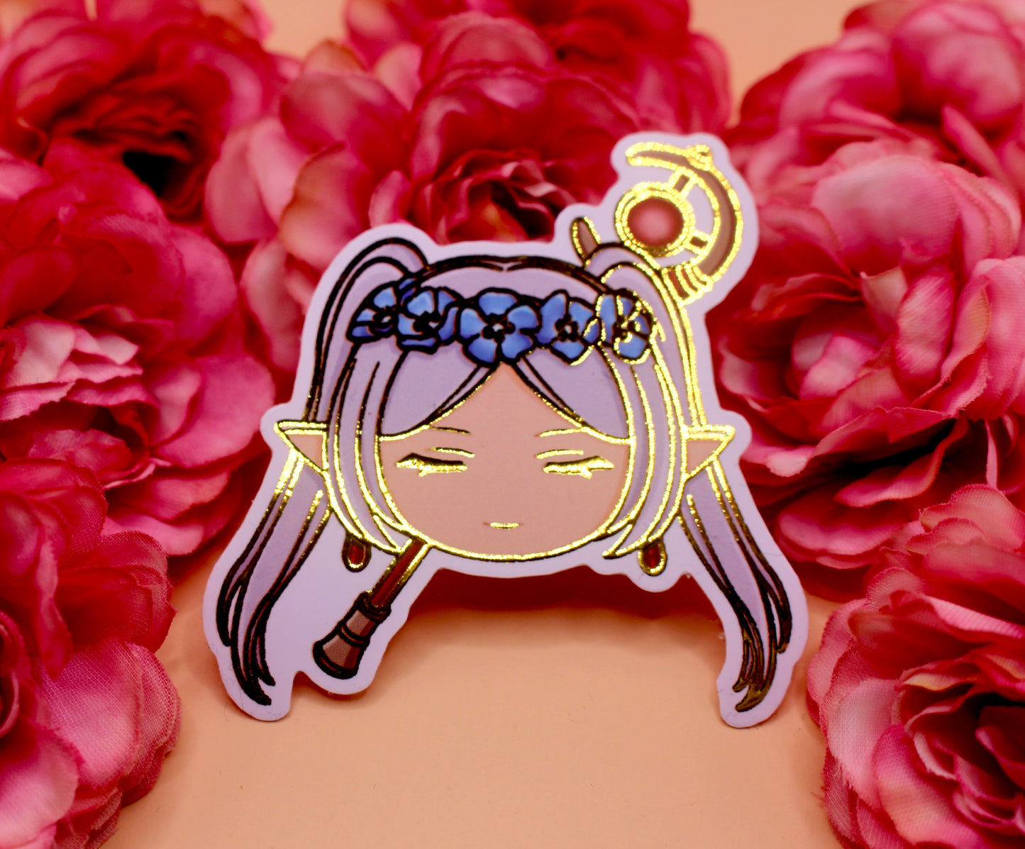 Frieren Gold Foil Sticker